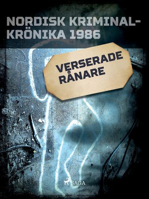 cover image of Verserade rånare
